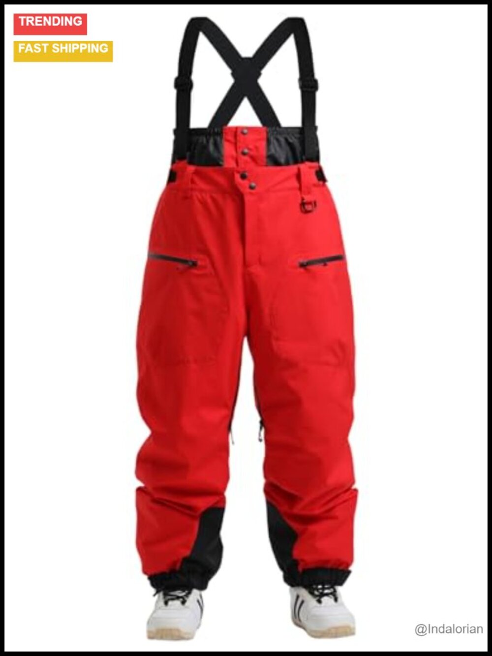 Waterproof Ski Snowboard Bibs Men's Insulated Baggy Snow Pants